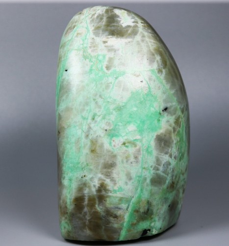 1.41lb Beautiful ! Natural Green Moonstones Quartz Crystal Freeform Reiki Statue - Picture 5 of 12