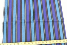 By 1/2 Yd, 37" Wide, Vintage 1940's-60's, Purple Blue Red Yellow Striped,  P7266