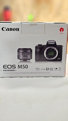 Canon EOS M50 Digitalkamera mit Objektiv EF-M 15-45mm - EF-M 32mm diverse
