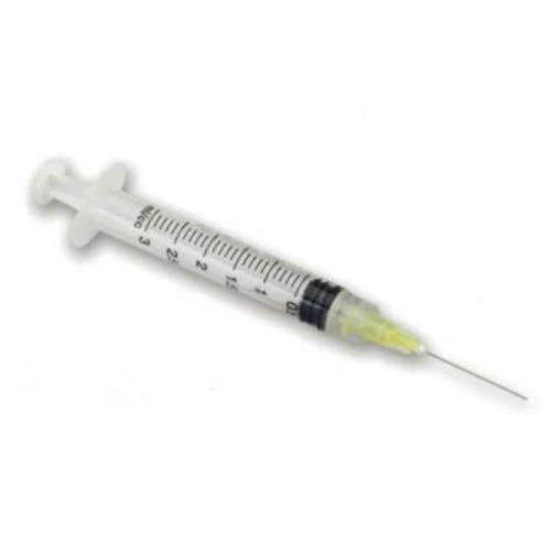 CARGUS MARK3 Endo Irrigation Kit 27ga. 3cc, Yellow. Contains 100 X 3 cc luer-lock endo