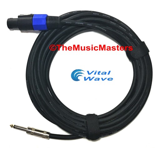 (2) 25ft 14ga Speakon to 1/4" Male Plug SPEAKER CABLE WIRE PA DJ Pro Audio VWLTW - Picture 4 of 7