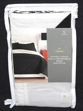 JCP Home Standard Cotton Classics Fully Reversible Black/White Pillow Sham