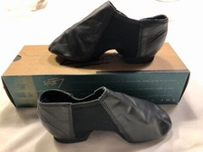 LEO'S DANCEWEAR ADULT SIZE 5.5 Fits 3.5 BLACK LEATHER GIOFLEX JAZZ BOOT 7018