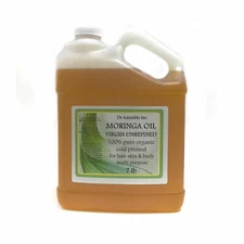 7 LB UNREFINED Premium Organic Moringa Oil Virgin Pure Skin Body Nail Hair Care