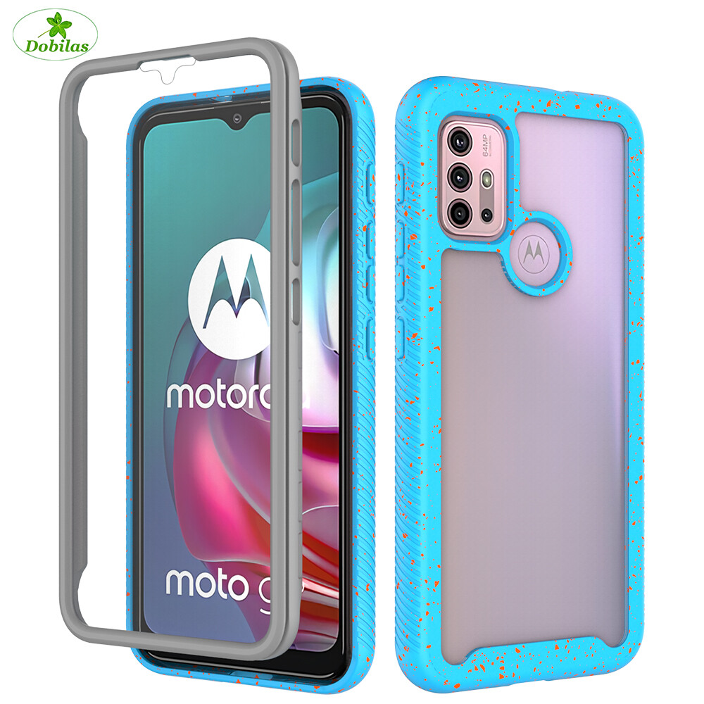 360 Full Cover Hybrid Armor Shockproof Phone Case Motorola Moto G22 G30