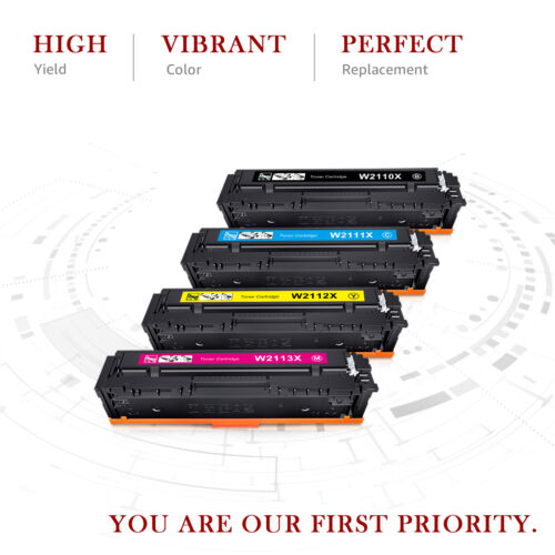 Lote de tóner compatible con HP 206A 206X sin chip LaserJet Pro MFP M283fdw M282 - Imagen 5 de 13