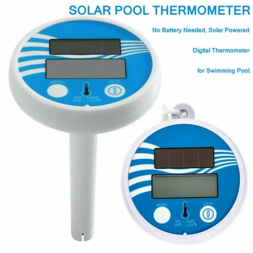 Termómetro digital flotante de temperatura del agua para piscina spa con energía solar - Imagen 4 de 14
