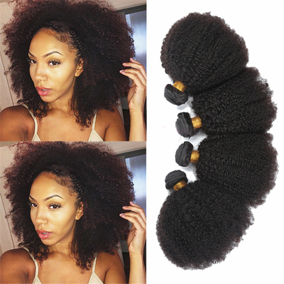 Mongolian Afro Kinky Curly 100 Virgin Hair Weave Brazilian Human