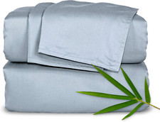 California King Sheets by , Genuine 100 Organic Viscose Derived from Bamboo Bed