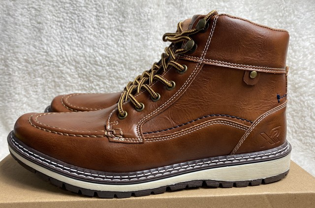 XRAY Lace-up MOC Toe Boot Brown Boot at 