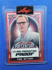 2024 Leaf PAUL BETTANY Red Pre-Production Proof card Pop Century #1/1