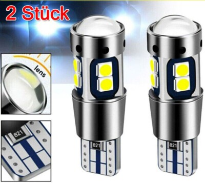 2X T10 LED Lampe Weiß 5W 12V SMD CANBUS Standlicht Innenraum Glassockel Licht