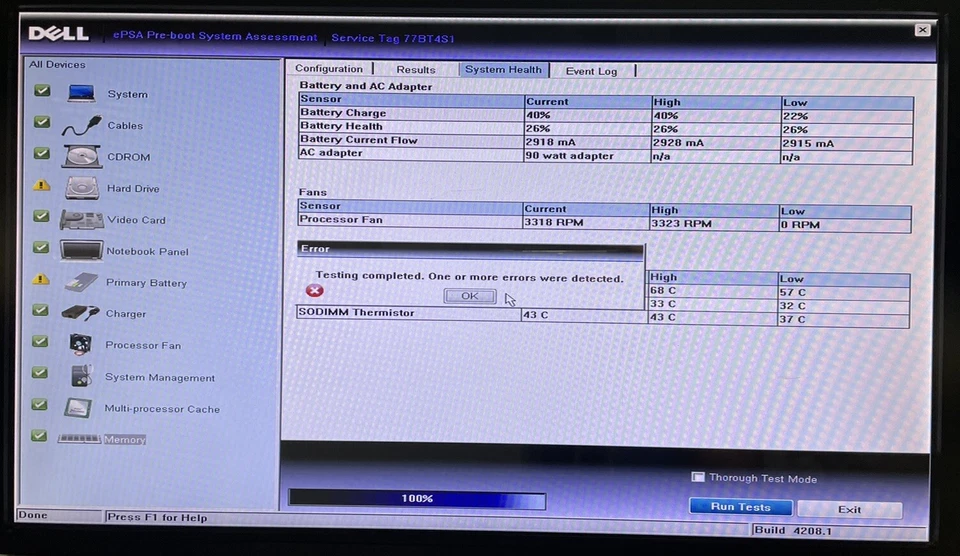 Dell Latitude 5420 i3-2330M 2,2 GHz 2 GB sin disco duro para repuestos Foto 3 de 4