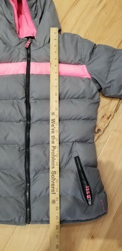 C9 Champion - Girls Puffer Jacket Pink/Gray (Sz XL/TG 14-16) winter Coat - Picture 4 of 12