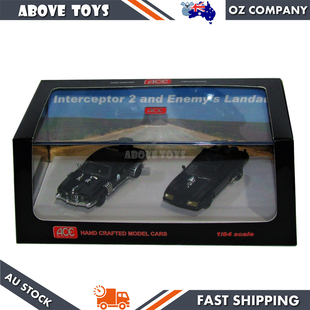Interceptor 2とEnemy's Landau ミニカーセット Ace 1:64 Scale Mad Max XB Falcon Interceptor 2 & Enemy's