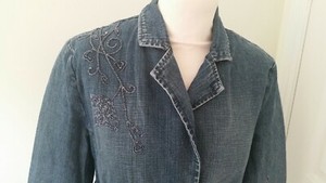 Monsoon Ladies Denim Jacket with Embroidery UK size 10 Great condition UK Seller | eBay