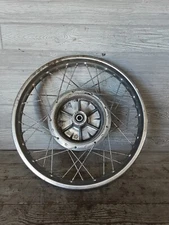 1978 78 77-81 HONDA CB400T 400 HAWK FRONT SPOKED WHEEL RIM NEEDS ADJUSTMENT 