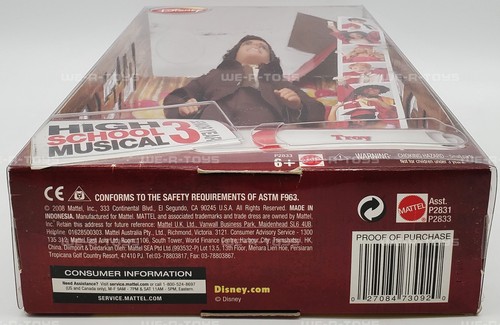Disney High School Musical 3 Zac Efron come Troy in smoking 2008 Mattel P2831 nuovo con scatola - Foto 9 di 9