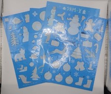 CHRISTMAS Tattoo Stickers, Four Sheets, Approx 75. New