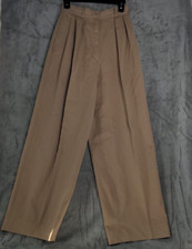 Vintage Calvin Klein khakis pants Womens 6 made in USA Straight  Wide Leg