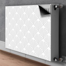 Magnet Heizkörperverkleidung Dekorative Heizung Schutz 80x60 Muster Geometrisch