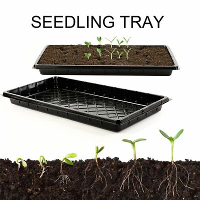 2pc Seedling Starter Tray Extra Strength Seed Germination Plant Flower Grow Box 
