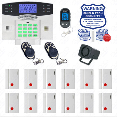 Wireless Home Security System 2-Way LCD Remote Burglar Alarm VOIP Phone Line GG