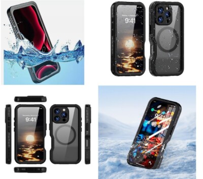 Für Apple iPhone 16 Pro Max - 360° Wasserdicht SHELLBOX Hülle Tasche Case IP68