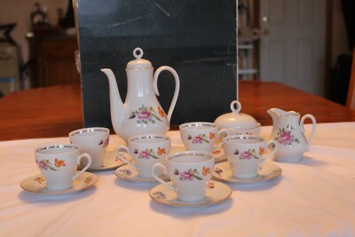 Tea Set  Vintage Jumenau Henneberg 15 Piece German Democratic Republic China