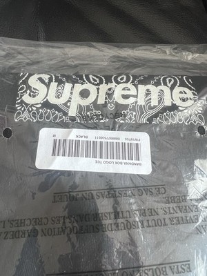 トップス Supreme Bandana Box Logo Tee Black M Supreme Bandana Box Logo Tee Black Men's - FW19 - US
