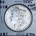 1885 BU GEM MORGAN SILVER DOLLAR UNC MS+++ U.S. MINT RARE COIN 2744 — photo 1