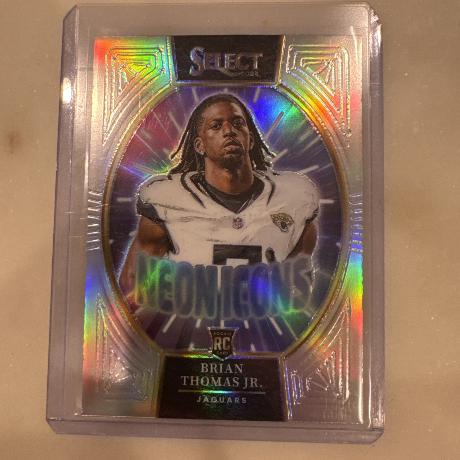 2024 Panini Select - Neon Icons Brian Thomas Jr. #17 Silver Prizm (RC)