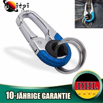 Metall-Schlüsselanhänger Karabiner Clip Kettenclips Hakenhalter Organizer Unisex