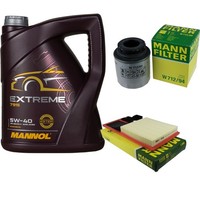 Inspektionspaket 5L Mannol Extreme 5W-40 FüR Skoda Roomster 1.6 Fabia II Combi