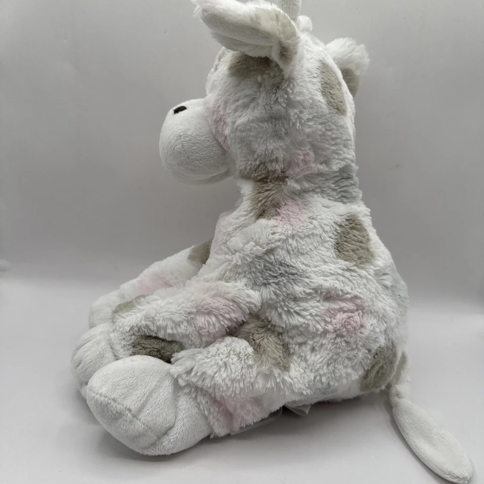 Pequeña Jirafa Peluche Jirafa Rosa Marrón Gris Lunares Juguete Suave Lovey Baby Foto 4 de 4