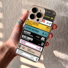 Alice Cooper Cassette Albums Retro Music Phone Case