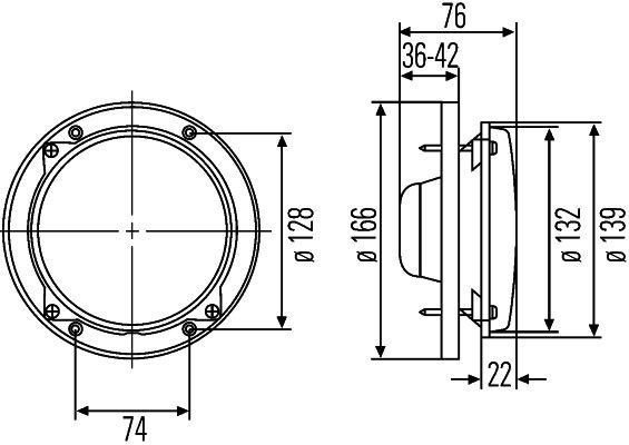 # HELLA 1L3 996 002-411 HEADLIGHT Left