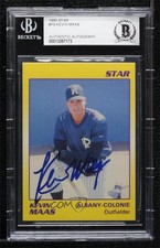 BAS 1990 Star Minor League Kevin Maas #19 BGS Authentic Auto 0o9