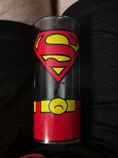 SuperMan Justice League DC COMICS GLASS 10oz
