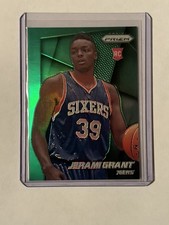 Jerami Grant 2014-15 Prizm #282 Green Prizm Rookie Card. rookie card picture