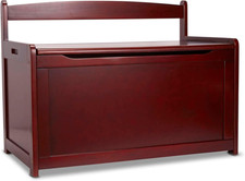 Espresso Wooden Toy Chest - Stylish Storage for Kids' Playroom