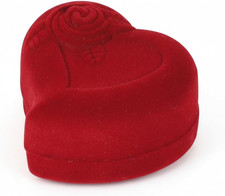 Heart Shaped Rose Case for Proposal, Engagement Ring Holder and Wedding Ring Dis