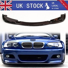 FOR BMW 3 SERIES E46 M3 SALOON FRONT SPLITTER SPOILER LIP GLOSS BLK 1998-05