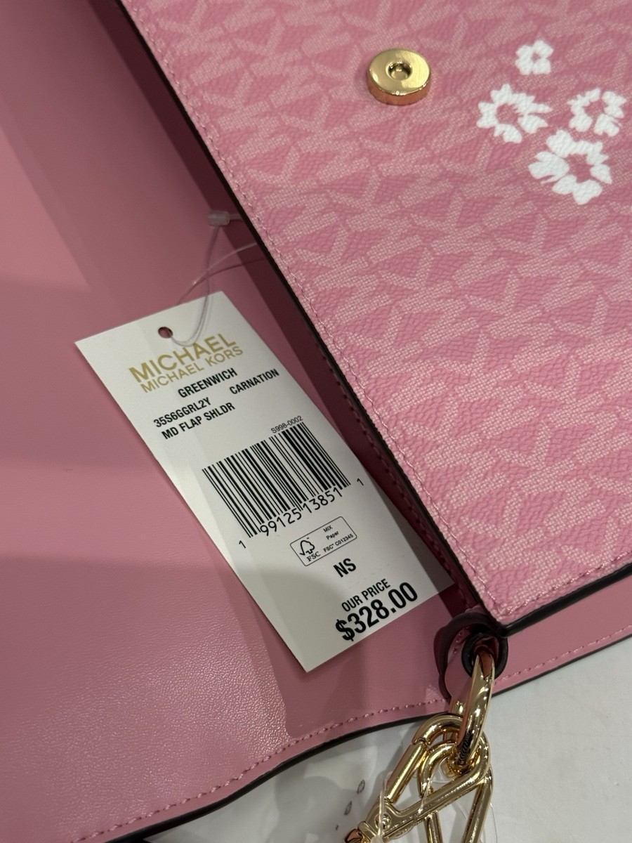 MICHAEL KORS Greenwich Medium Printed Signature Logo Convertible