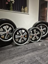 Porsche Fuchs Original 6J x 15 Flat 6 Alloy Wheel Set