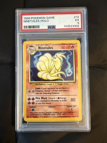 Ninetales graded PSA 5 for sale on eBay