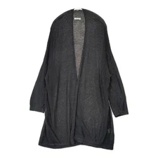 FACTORY Linen Haori Gown Long cardigan black 5-0804M∞