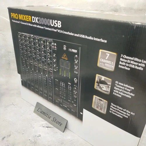 Behringer Pro Mixer DX2000USB 7-channel DJ Analog Mixer JP Black Audio Equipment