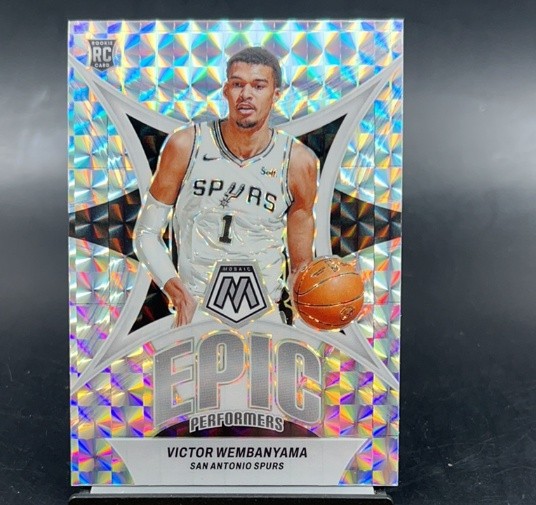 Victor Wembanyama 2023-24 Panini Mosaic Epic Performers Mosaic Prizm RC #12