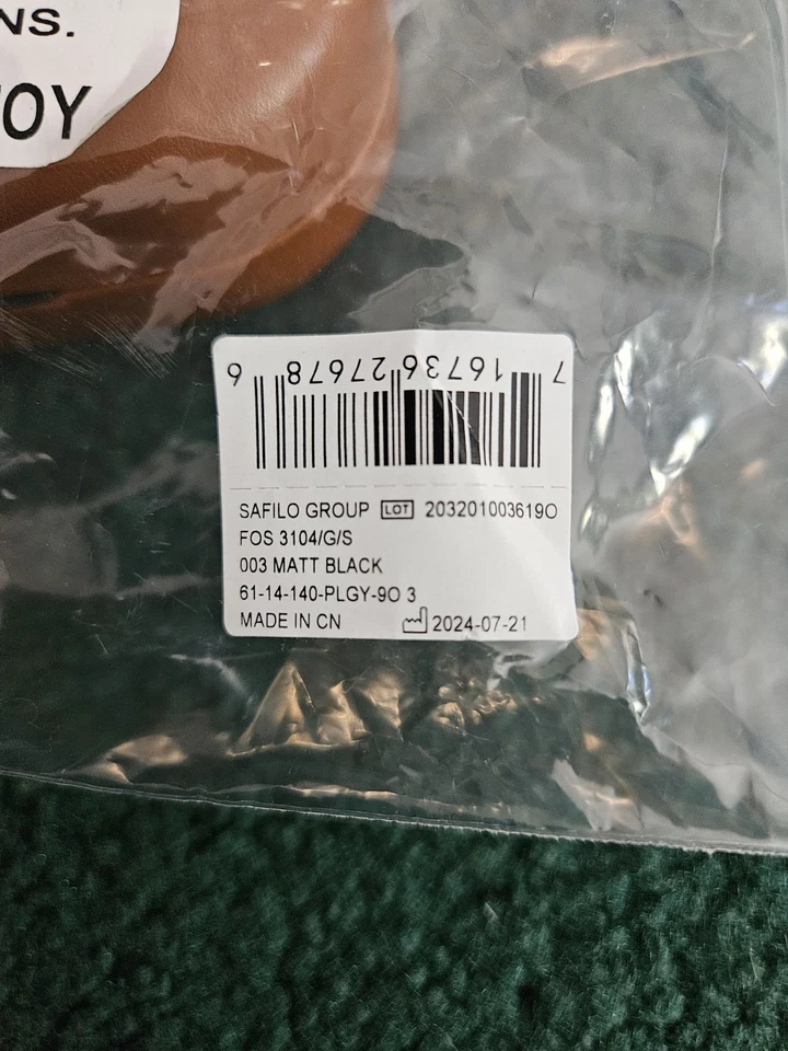 Gafas de sol Fossil Man FOS 3104/G/S 0003/9O 61 mm negro mate - lentes gris oscuro - NUEVAS Foto 4 de 4